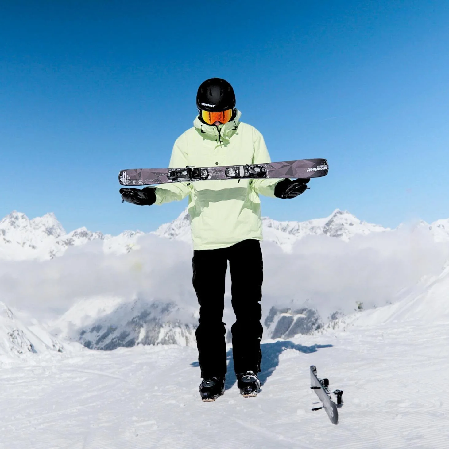 Snowfeet* Short Skis | 120 CM | Skiblades Skiboards Snowblades - Image 9