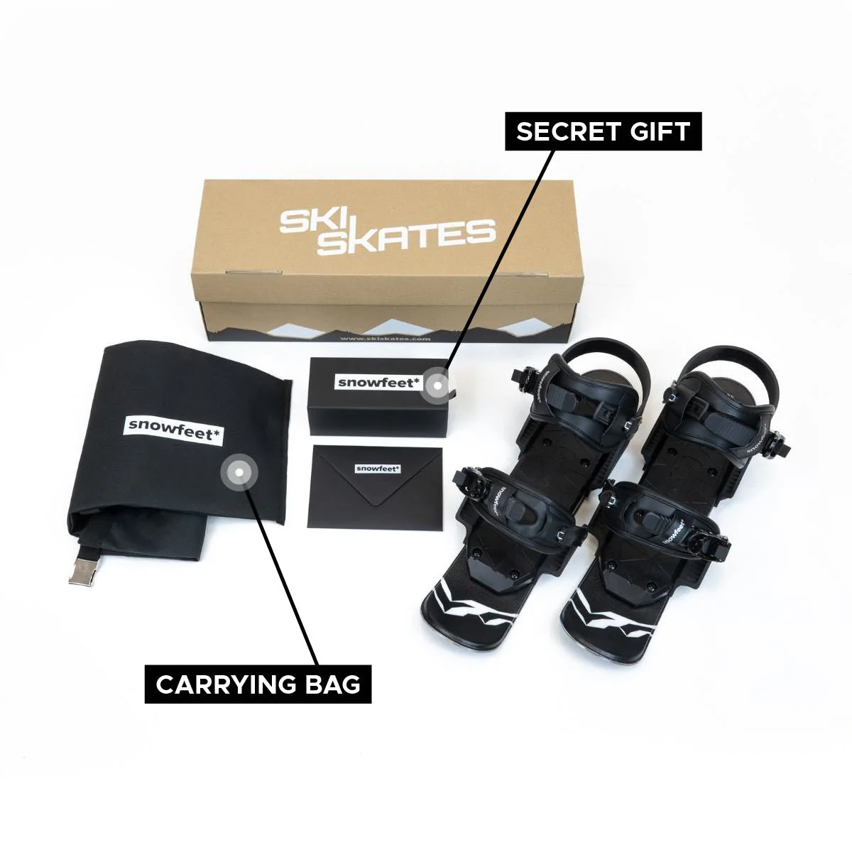 Snowfeet* 44 CM | Skiskates | Snowblades Skiboards Mini Skis - Image 7