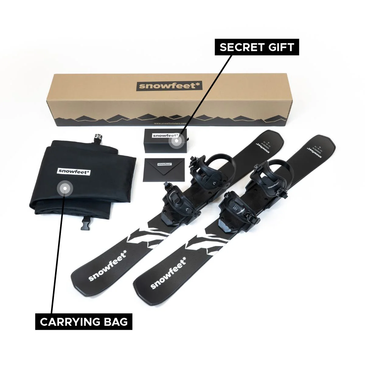 Snowfeet* 99 CM | Skiblades | Snowblades Skiboards Short Skis - Image 9