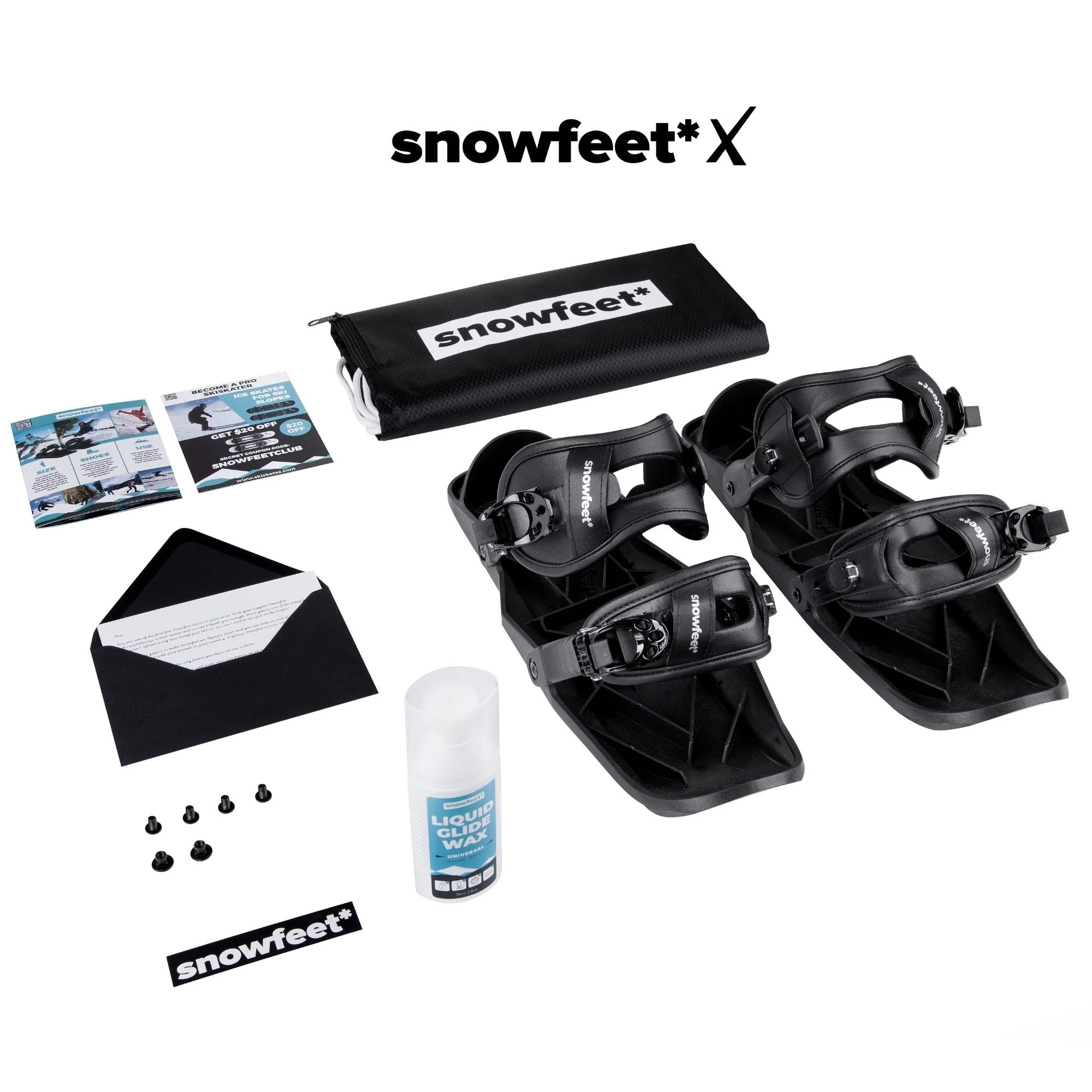 Snowfeet* 38 CM | Mini Ski Skates Short Skis | Secret Sale - Image 25