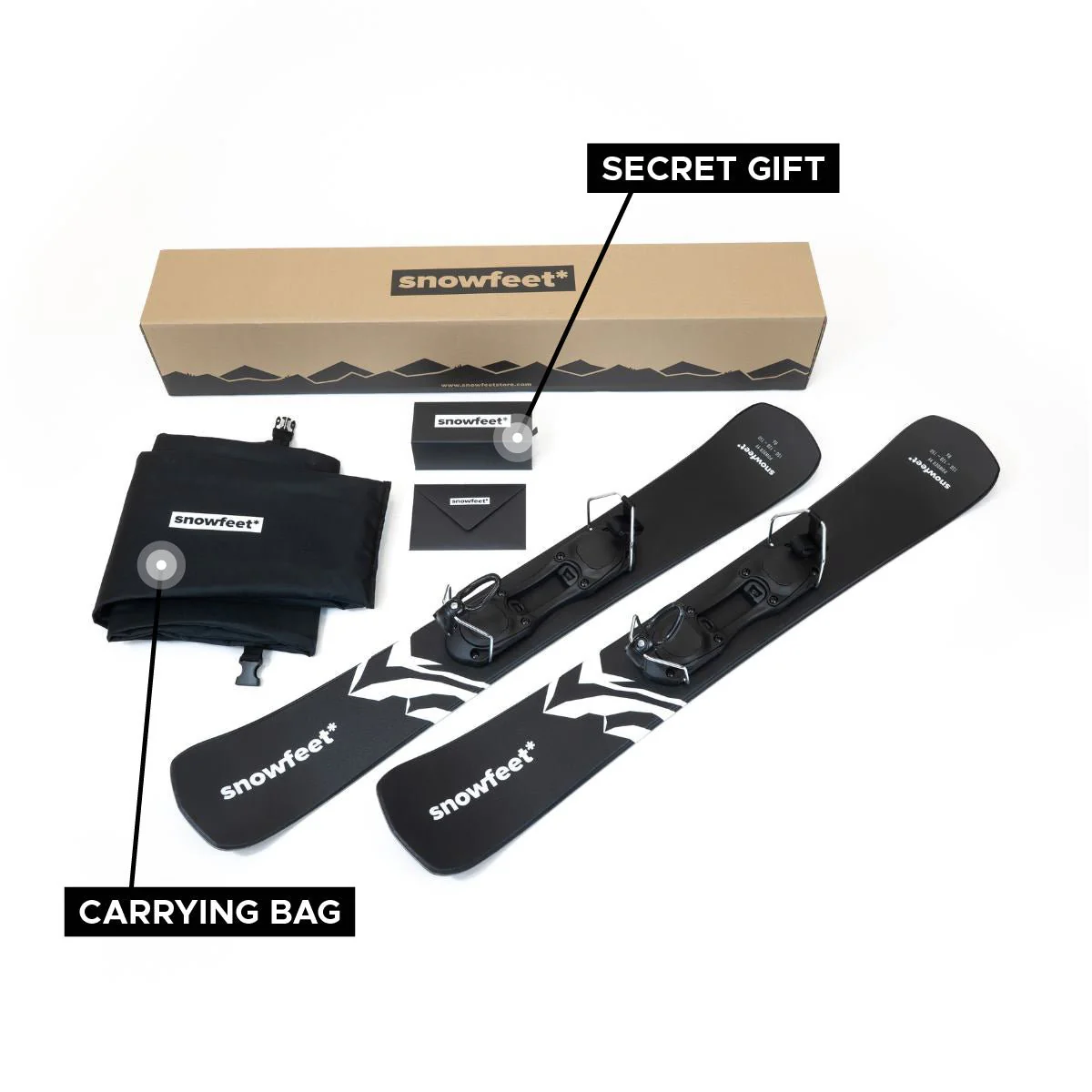 Snowfeet* POWDER | 99 CM | Skiboards Skiblades Snowblades Short Skis - Image 7