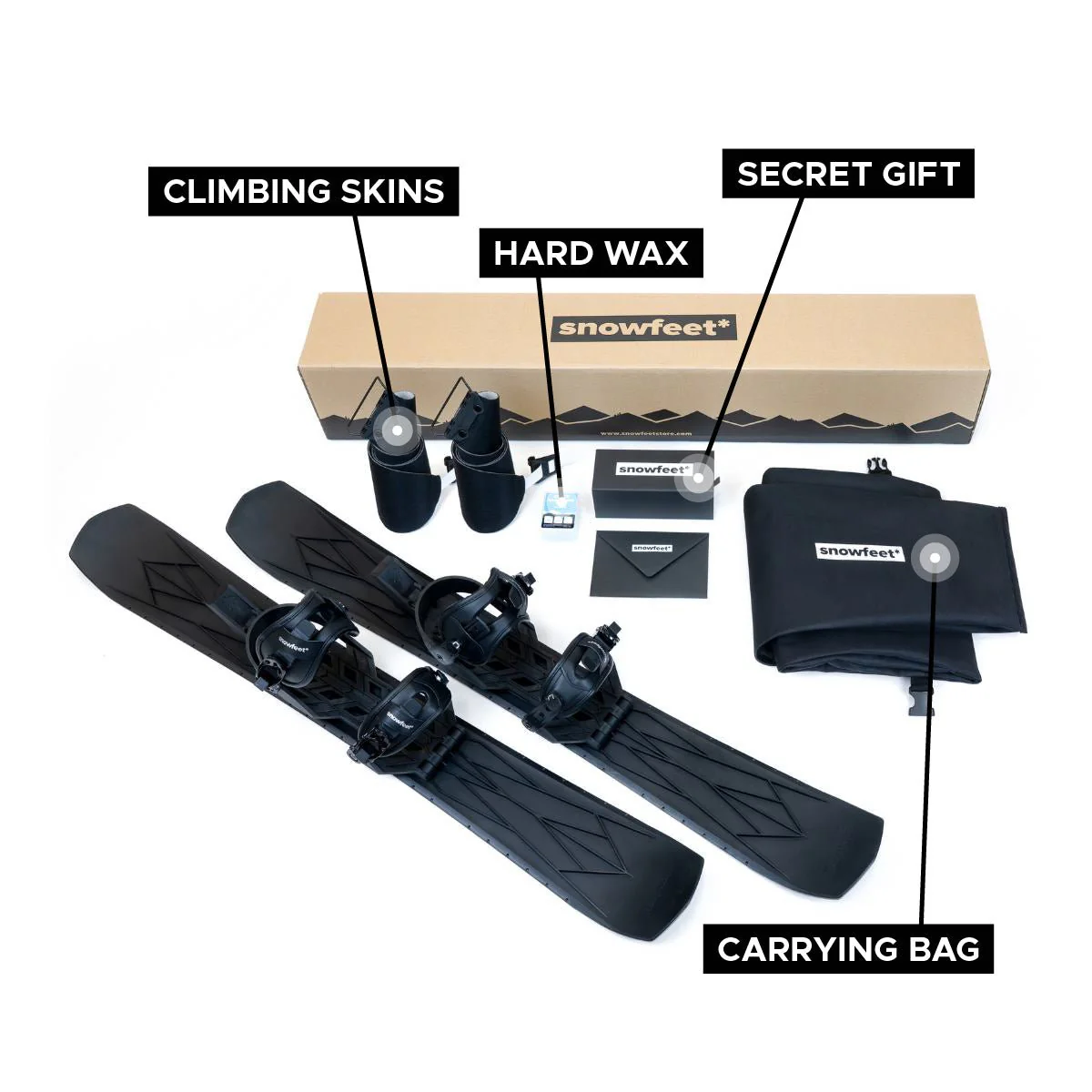 Snowfeet* WALKSKI Backcountry Touring Skis | 100 CM - Image 21