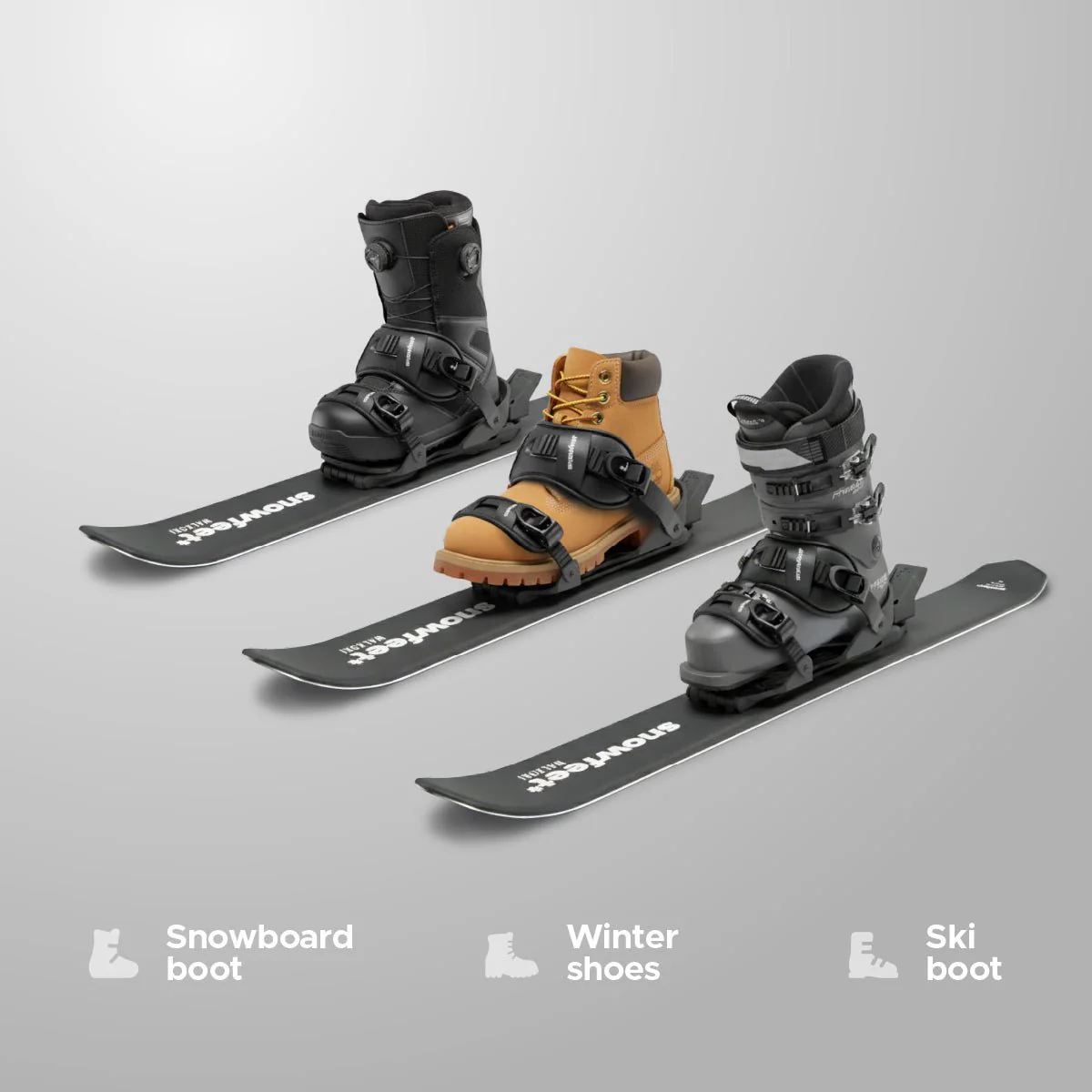 Snowfeet* WALKSKI Backcountry Touring Skis | 100 CM - Image 5